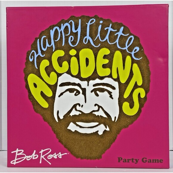 Bob Ross HAPPY LITTLE ACCIDENTS Drawing Party Game Ages 10+ BRAND NEW (2018) - Picture 1 of 16